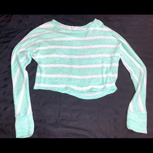 Aeropostale mint green long sleeve shirt